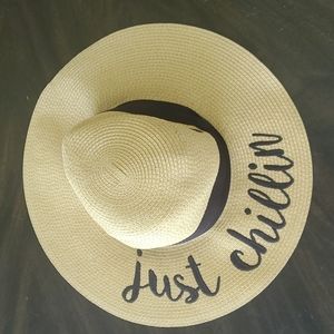 C.C. exclusive just chillin beach/pool sun hat